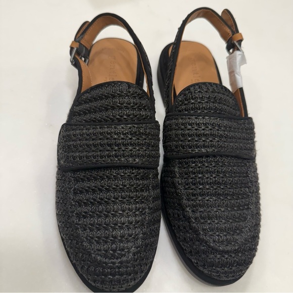 Kenneth Cole Gentle Souls Raffia Sling Back Loafer Black Sz 9.5 NIB - Picture 14 of 15